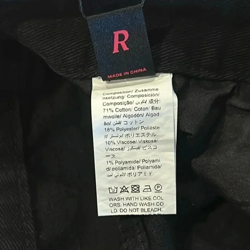 ROMWE Women’s Grafitti Print Wide Leg Ankle Jeans Size 2 Casual Distressed Retro - Picture 7 of 8